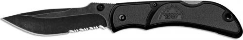 Outdoor Edge Chasm Knife, Part Serrated Gray, OE-CHY33S