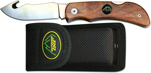 Outdoor Edge Knives: Outdoor Edge Pocket-Hook Knife, Wood, OE-PH20W