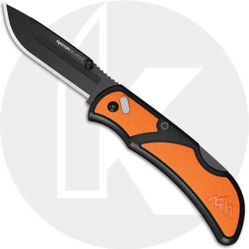 Outdoor Edge RazorWork RCB25-2C - 2.5 Inch Replaceable Blades - Black GFN/Orange TPR Handle