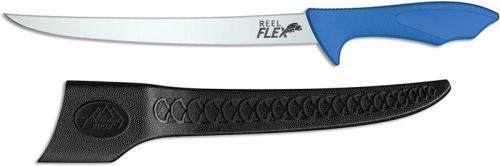 Outdoor Edge RF-95C Reel-Flex Fillet Knife Jerry Hossom 9.5 Inch Blade Blue TPE Handle