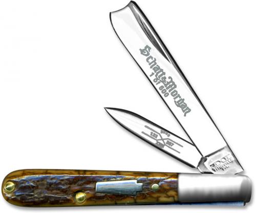 Queen Knives: Schatt & Morgan Series XVIII 2008 Mini Barlow Knife, QN-122367
