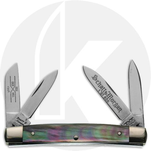 Queen Schatt & Morgan 154230 Mini Congress Knife - 2007 Series XVII - Black Lip Mother of Pearl - Discontinued - BNIB