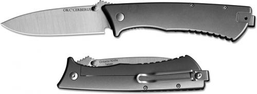 Ontario 1776 Cerberus Folder D2 Drop Point Blade Titanium Frame Lock