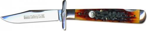 Queen Swing Guard Lock Blade, Honey Amber, QN-1LACSB