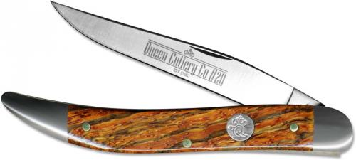Queen Knives: Queen Large Toothpick Knife, Curly Zebra Wood, QN-20CZ