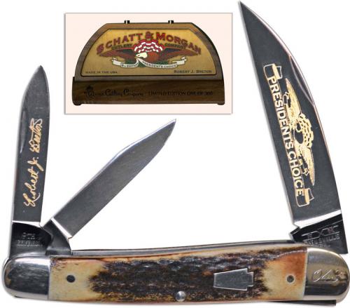 Schatt and Morgan Dog Leg Whittler, President's Choice, QN-3893