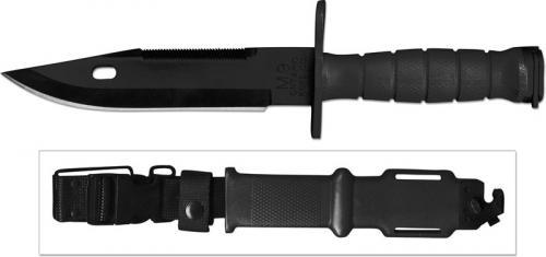 Ontario M9 Bayonet 6143 - Black Handle and Sheath (was SKU 493) USA Made