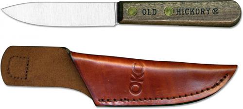 Old Hickory Bird and Trout Knife 7027 - Carbon Steel Drop Point Fixed Blade - Hardwood Handle - USA Made