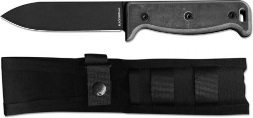 Ontario 7500PC Black Bird SK-5 Noir Paul Scheiter Bushcraft Style Black Spear Point with G10 Handle USA Made