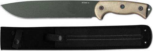 Ontario 8669 RTAK-II Fixed Blade Knife 5160 Steel Drop Point Micarta Handle USA Made