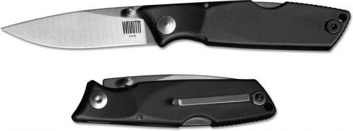 Ontario 8798 OKC Wraith Knife EDC Drop Point Lock Back Folder with Black Plastic Handle