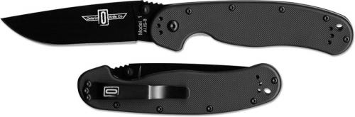 Ontario Knives: Ontario RAT Model 1 Knife, Black Blade, QN-8846