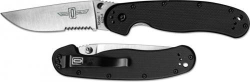 Ontario Knives: Ontario RAT Model 1 Knife, Part Serrated, QN-8849
