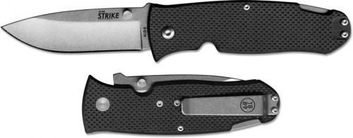 Ontario 9102 Dozier Strike Knife Bob Dozier EDC Black G10 Lock Back Folder