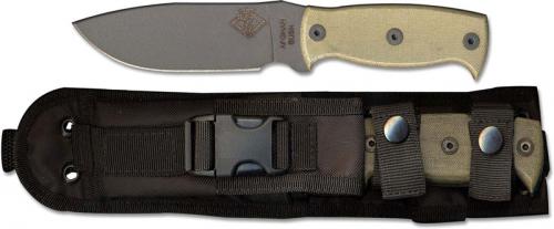 Ontario RBS Afghan Knife, Black Micarta, QN-9447BM