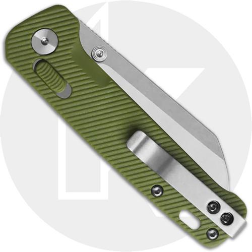 QSP Penguin Glyde Lock QS130GL-B1 Knife - 2-Tone 14C28N Sheepsfoot - OD Green FRN