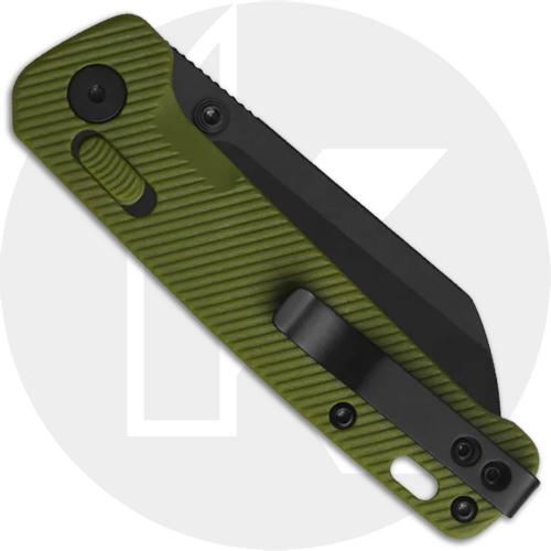 QSP Penguin Glyde Lock QS130GL-B2 Knife - Black 14C28N Sheepsfoot - OD Green FRN