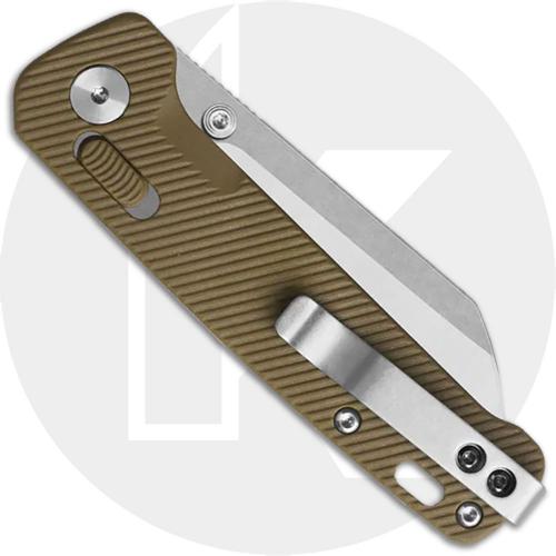 QSP Penguin Glyde Lock QS130GL-C1 Knife - 2-Tone 14C28N Sheepsfoot - Khaki FRN