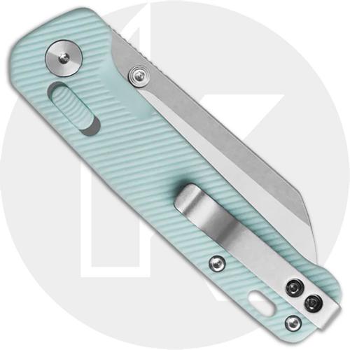 QSP Penguin Glyde Lock QS130GL-D1 Knife - 2-Tone 14C28N Sheepsfoot - Ice Cream Blue FRN