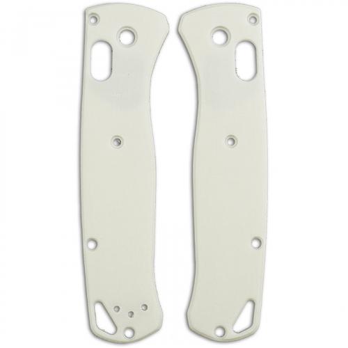 RC BladeWorks Custom Micarta Scales for Benchmade Bugout Knife - White - USA Made