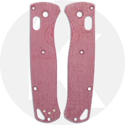 Ripp's Garage Tech Micarta Scales for Benchmade Bugout Knife - Red Linen