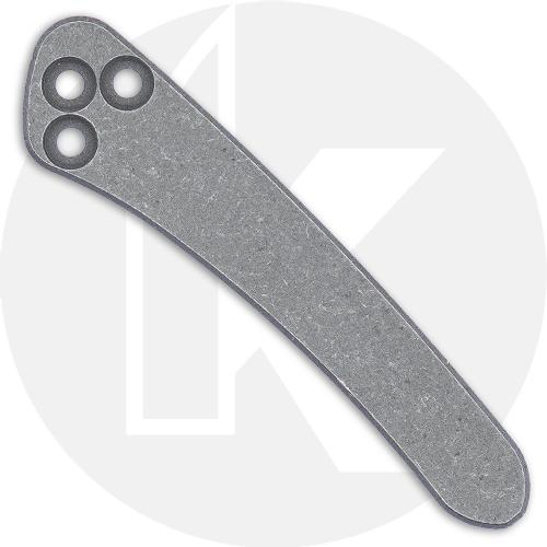 Ripp's Garage Tech Titanium Pocket Clip for Spyderco Paramilitary 2 and Para 3 - Darkwash