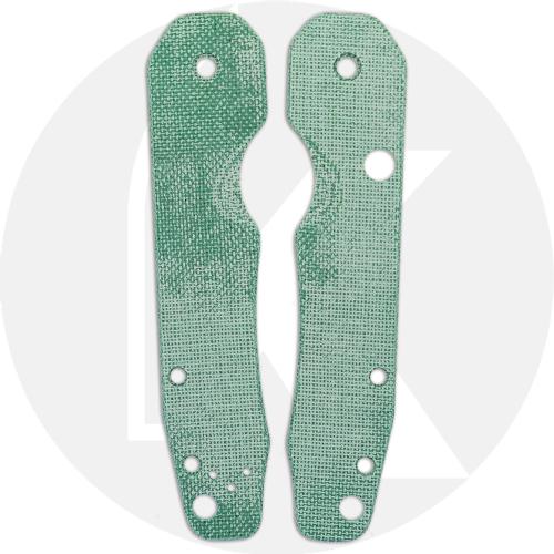 Ripp's Garage Tech Tero Tuf Scales for Spyderco Smock Knife - Green