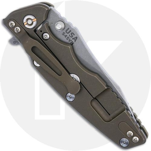 Rick Hinderer Eklipse 3.5 Knife - Slicer - Working Finish - OD Green G10/Battle Bronze Titanium