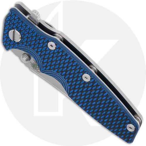 Rick Hinderer Eklipse 3.5 Knife - Wharncliffe - Stonewash - Blue/Black G10