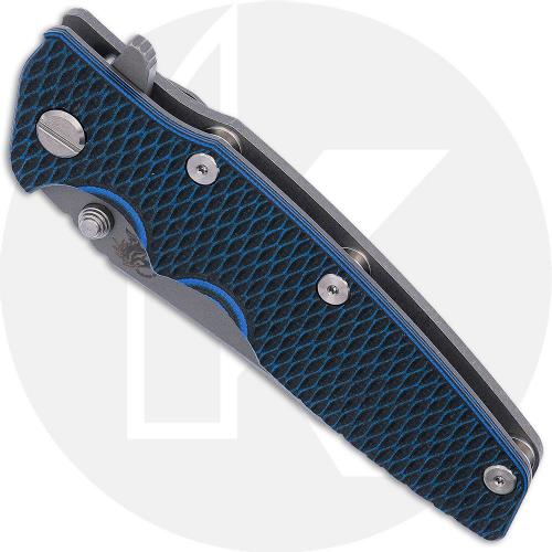 Rick Hinderer Eklipse 3.5 Knife - Wharncliffe - Working Finish - Blue/Black G10