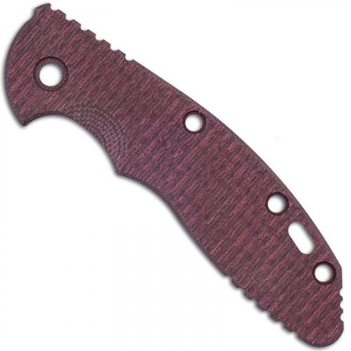 Hinderer Knives XM-18 3.5 Inch Knife - Textured Burgundy Micarta Replacement Handle Scale