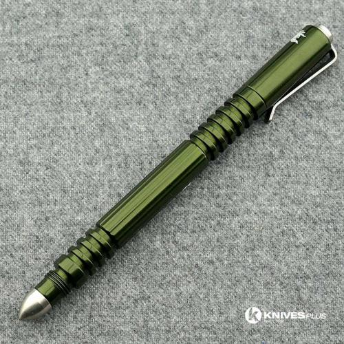 Rick Hinderer Investigator Pen Polished OD Green Aluminum Compact Tactical Pen USA Made