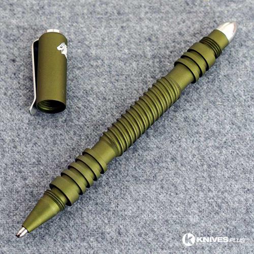 Hinderer Knives Investigator Spiral Pen - Matte OD Green Aluminum