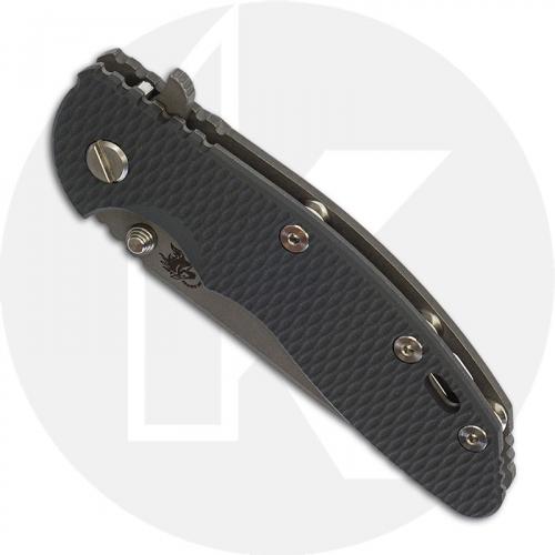 Hinderer Knives XM-18 3.5 Inch Knife - Slicer - Working Finish - 20CV - Tri Way Pivot - Gray G-10