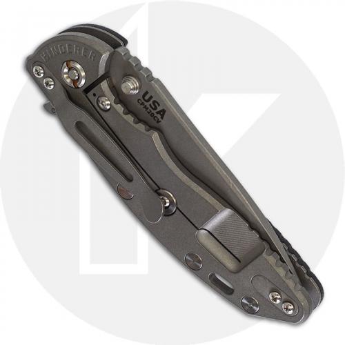 Hinderer Knives XM-18 3.5 Inch Knife - Slicer - Working Finish - 20CV - Tri Way Pivot - Black G-10