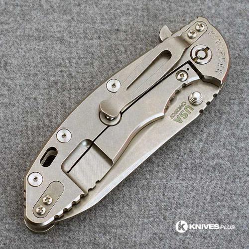 Hinderer Knives XM-18 3.5 Inch Knife - Gen 5 Sheepsfoot - Stonewash - OD Green G-10 Handle