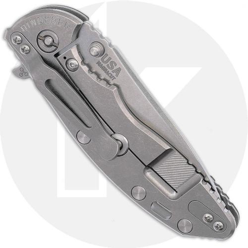 Rick Hinderer Knives SKINNY XM-18 3.5 Inch Knife - Slicer - Stonewash - MagnaCut - Black G10