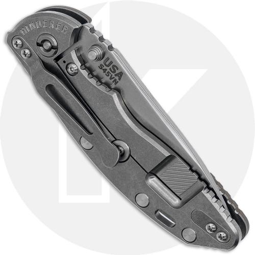 Rick Hinderer Knives XM-18 3.5 Inch Knife - Slicer - Stonewash - S45VN - Coyote G10 - Non-Flipper