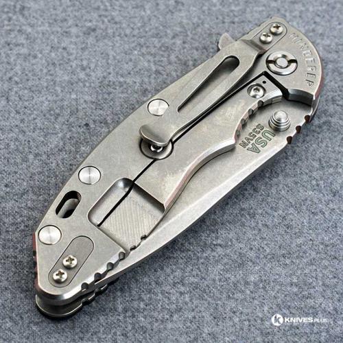 Hinderer Knives XM-18 3.5 Inch Knife - Gen 5 Spanto - Stonewash - Black G-10 Handle