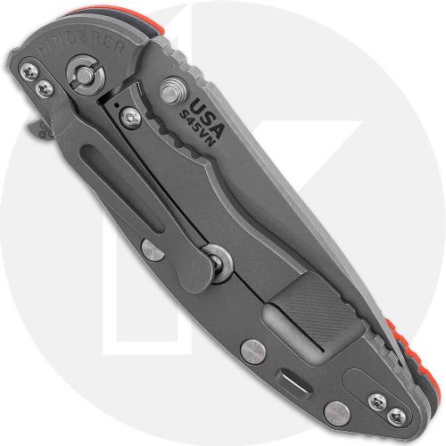 Rick Hinderer XM-18 3.5 Inch Knife - S45VN Slicer - Working Finish - Orange G10