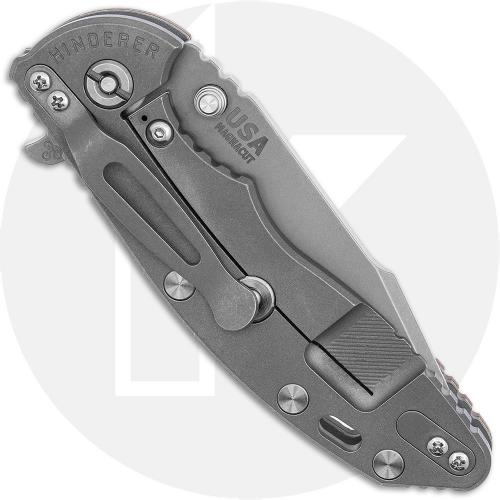 Rick Hinderer XM-18 3.5 Inch Knife - Harpoon Spanto - Working Finish - MagnaCut - FDE G10