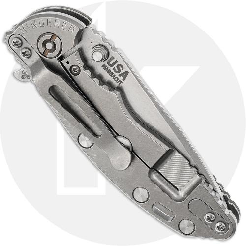Rick Hinderer XM-18 3.25 Inch Knife - Stonewash MagnaCut Spanto - OD Green G10 / Stonewash Titanium