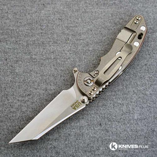 Hinderer Knives XM-18 3 Inch Knife - Gen 6 Wharncliffe - Tri Way Pivot - Stonewash - Black G-10 Handle