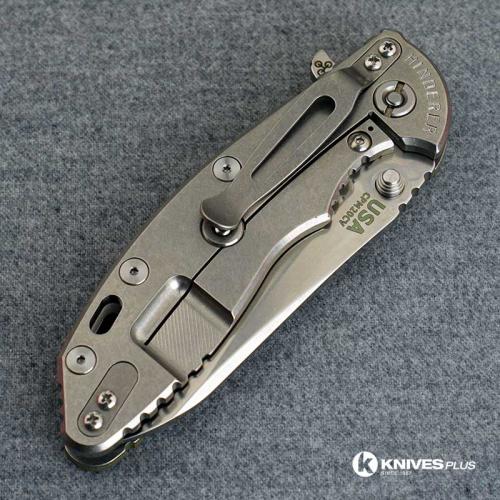 Hinderer Knives XM-18 3.5 Inch Knife - Gen 6 Sheepsfoot - Tri Way Pivot - Stonewash - OD Green G-10 Handle