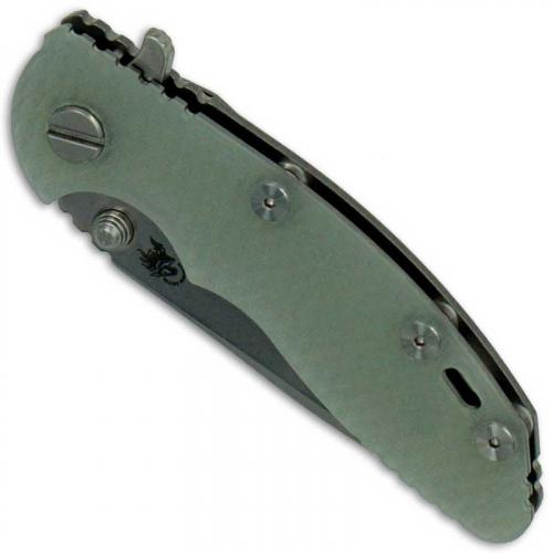 Hinderer Knives XM-18 3 Inch Knife - Spear Point - Stonewash - Tri Way Pivot - Translucent G-10 Handle