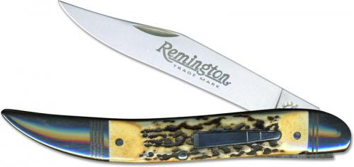 Remington R11043 2017 Bullet Knife - The Powderhorn India Stag R1613 Limited 1200 USA Made