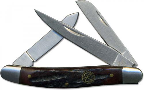 Roper Medium Stockman Knife, Brown Bone, RP-1CBB
