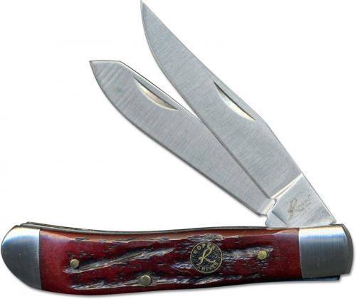 Roper Mini Trapper Knife, Red Bone, RP-8CRB