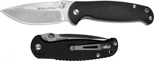 Real Steel H6 Blue Sheep Knife, Black Stonewash, RS-7762