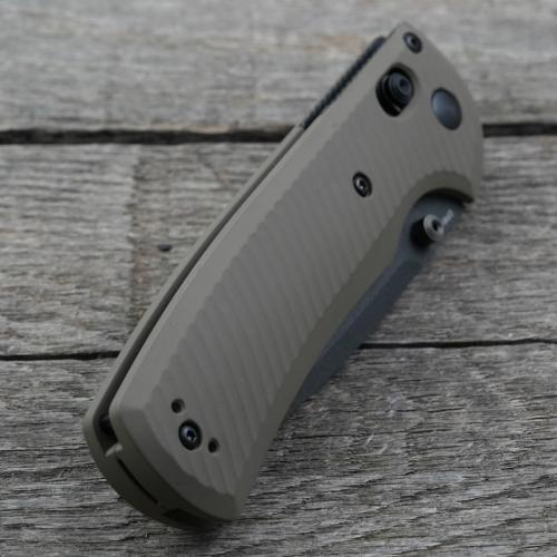 AWT Benchmade Redoubt Custom Aluminum Scales - Archon Series - Black Anodized - USA Made